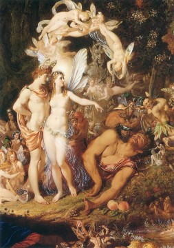 Fairy Painting - Paton The Reconciliation of Oberon and Titania for kid